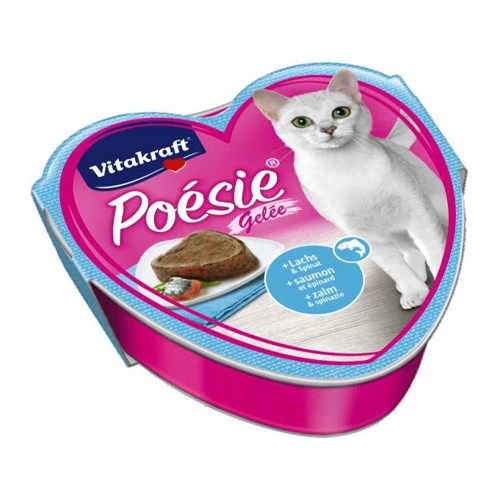 Vitakraft Poésie Zalm & Spinazie In Gelei 3 Vitakraft Poésie Zalm & Spinazie In Gelei - Afbeelding 3