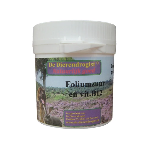 De Dierendrogist Foliumzuur Vitamine B12 2 De Dierendrogist Foliumzuur Vitamine B12 - Afbeelding 2