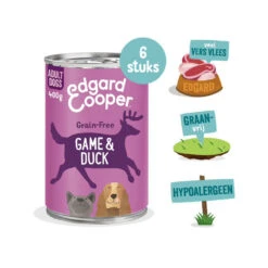 Edgard & Cooper Adult - Wild & Eend - Blik 10 Edgard & Cooper Adult - Wild & Eend - Blik -Beste Dierenartikelen Winkel edgard cooper adult wild eend blik 173659 1000 none