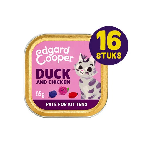 Edgard & Cooper Kitten - Vrije Uitloop Eend En Kip - Paté 2 Edgard & Cooper Kitten - Vrije Uitloop Eend En Kip - Paté - Afbeelding 2