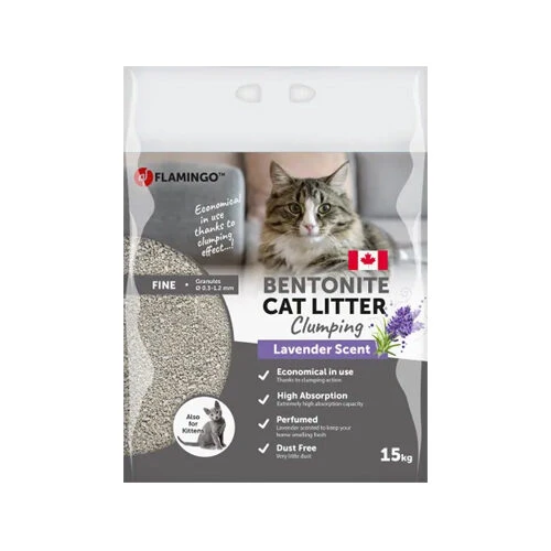 Flamingo Kattenbakvulling Lavendel 2 Flamingo Kattenbakvulling Lavendel - Afbeelding 2