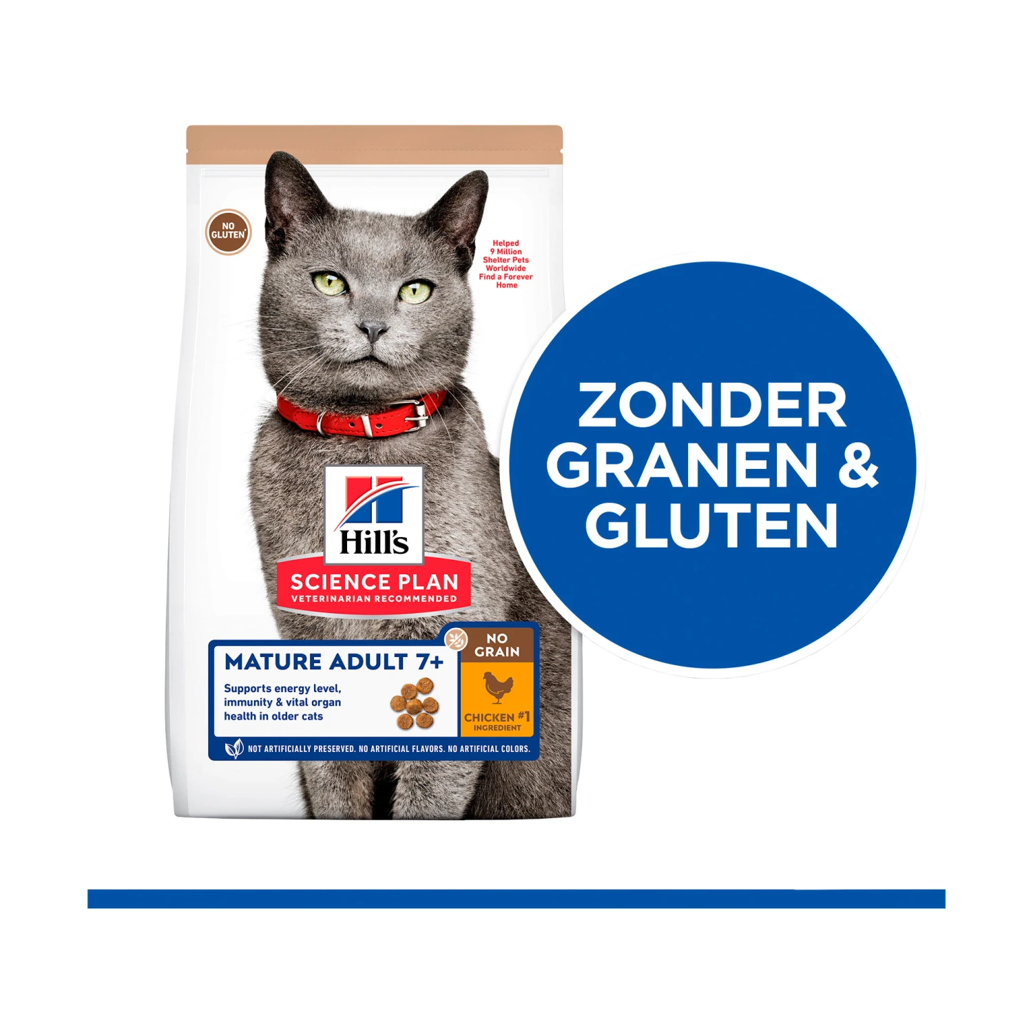 Hill's Science Plan No Grain Kattenvoer Kip - Mature Adult 2 Hill's Science Plan No Grain Kattenvoer Kip - Mature Adult - Afbeelding 2