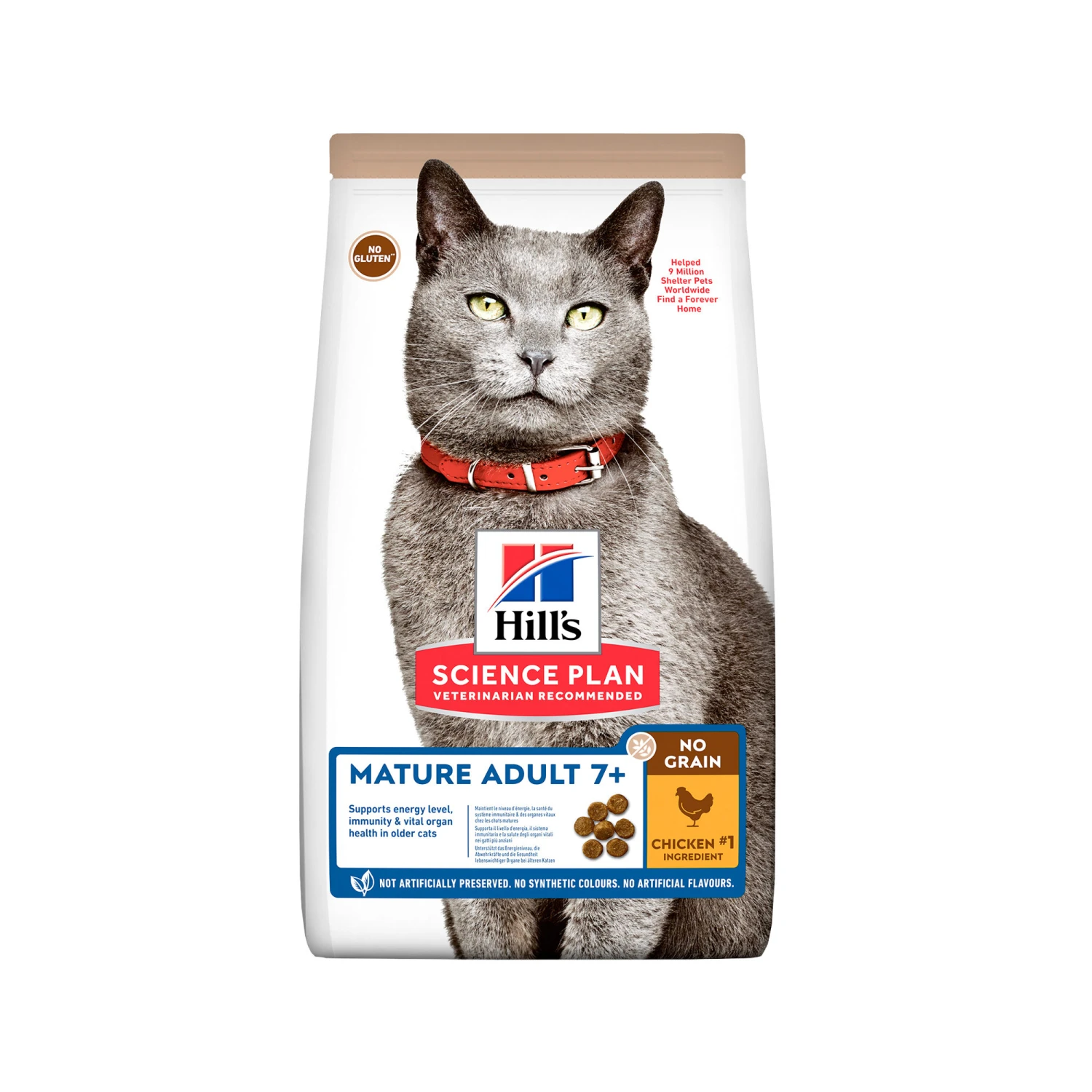 Hill's Science Plan No Grain Kattenvoer Kip - Mature Adult 3 Hill's Science Plan No Grain Kattenvoer Kip - Mature Adult - Afbeelding 3