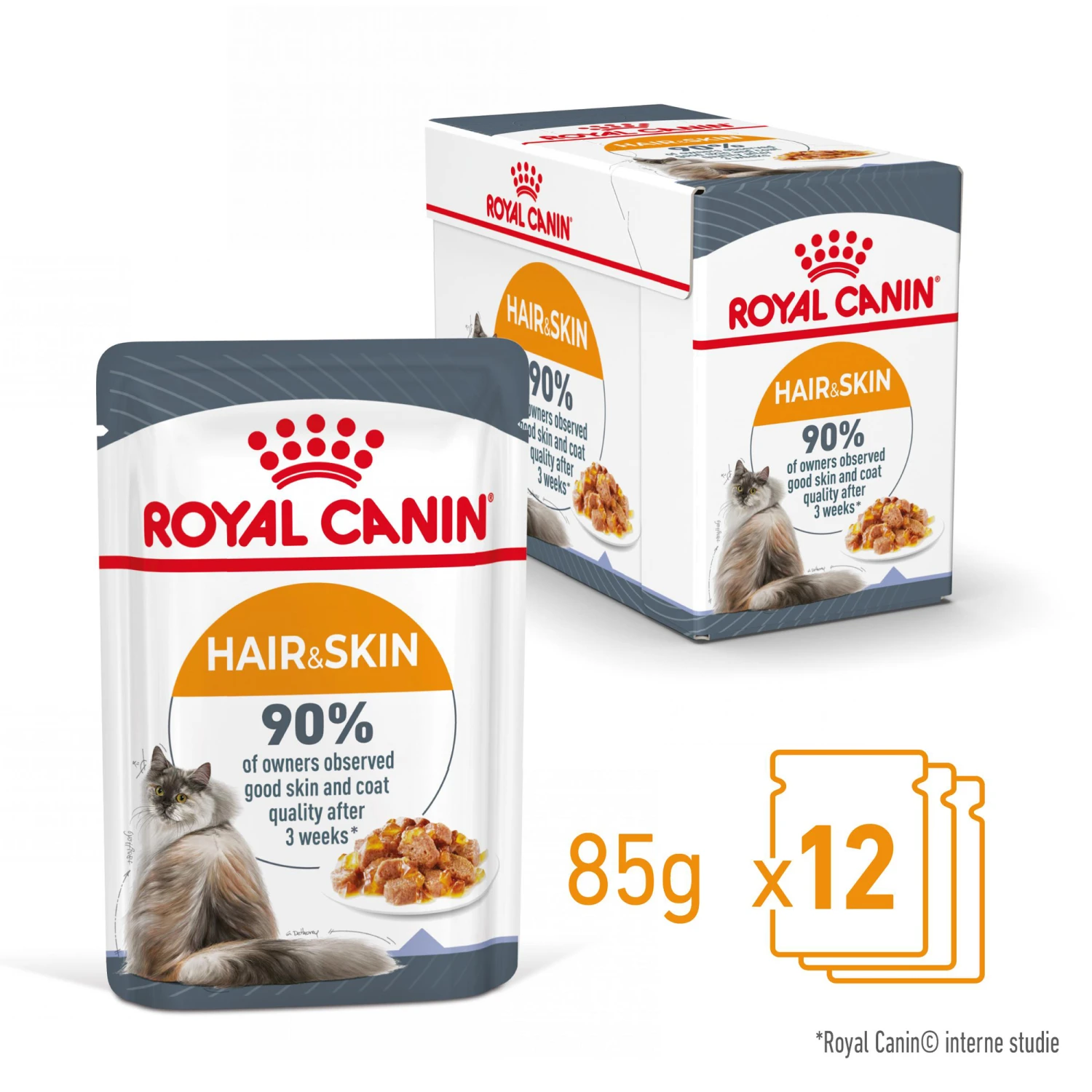 Royal Canin Hair & Skin In Jelly - Kattenvoer 4 Royal Canin Hair & Skin In Jelly - Kattenvoer - Afbeelding 4