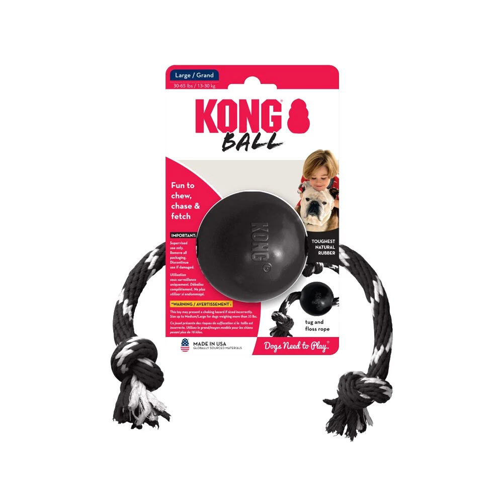 KONG Extreme Bal Met Touw 4 KONG Extreme Bal Met Touw - Afbeelding 4
