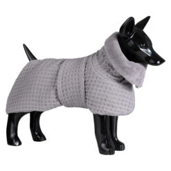 PAIKKA Badjas Drying Coat Spa -Beste Dierenartikelen Winkel paikka drying coat spa grey maat 60 136834 2000 none
