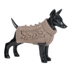PAIKKA Handmade Knit Sweater -Beste Dierenartikelen Winkel paikka handmade knit taupe maat 40 135180 0500 none