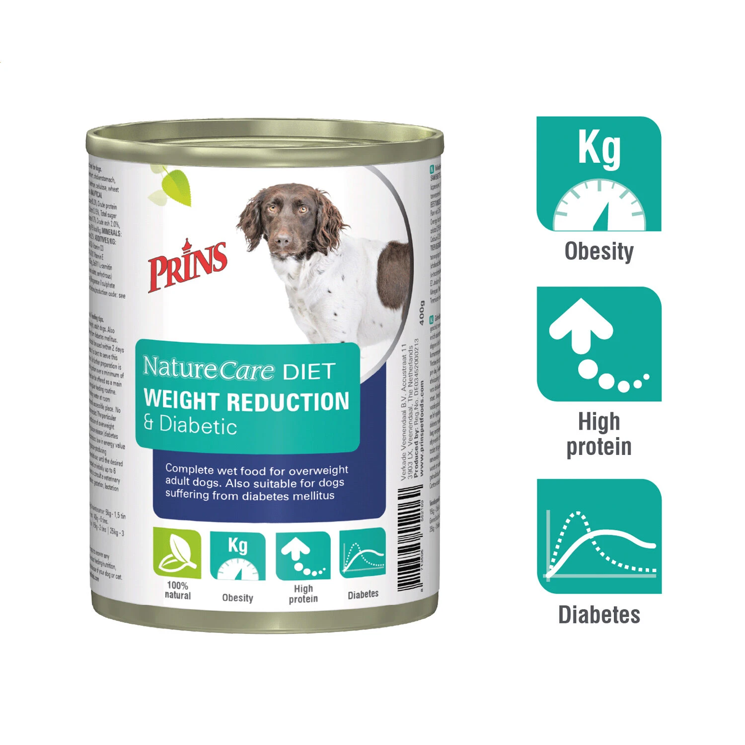Prins NatureCare Diet Dog Weight Reduction & Diabetic 3 Prins NatureCare Diet Dog Weight Reduction & Diabetic - Afbeelding 3