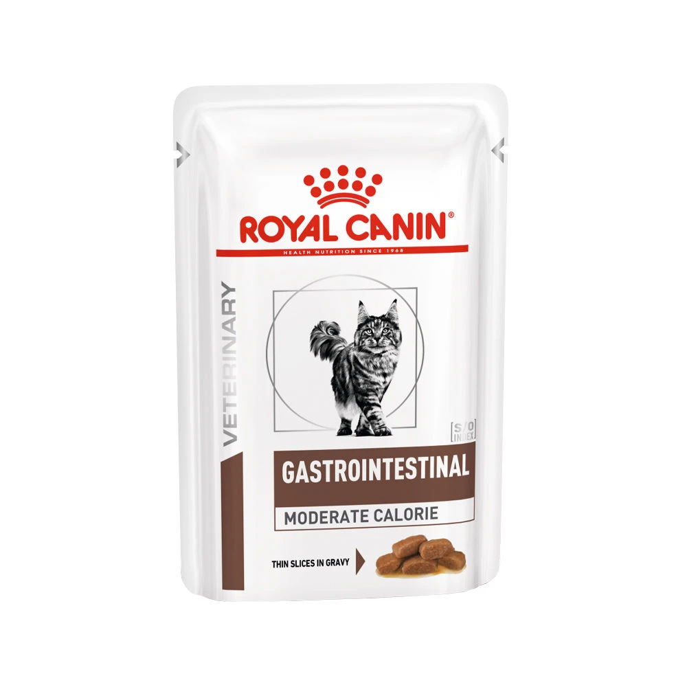 Royal Canin Gastrointestinal Moderate Calorie Kat - Maaltijdzakje 3 Royal Canin Gastrointestinal Moderate Calorie Kat - Maaltijdzakje - Afbeelding 3