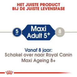 Royal Canin Maxi Adult 5+ - Hondenvoer 18 Royal Canin Maxi Adult 5+ - Hondenvoer -Beste Dierenartikelen Winkel royal canin maxi adult 5 hondenvoer 144785 1000 none