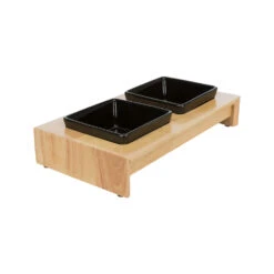 Trixie Voer-Waterbak Set - Keramiek - Hout -Beste Dierenartikelen Winkel trixie voer waterbak set keramiek hout 178705 1500 none