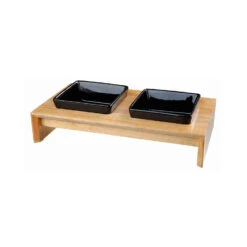 Trixie Voer-Waterbak Set - Keramiek - Hout -Beste Dierenartikelen Winkel trixie voer waterbak set keramiek hout 178711 1500 none
