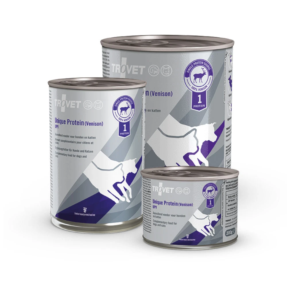 TROVET Unique Protein UPV (Venison) - Hond/Kat 4 TROVET Unique Protein UPV (Venison) - Hond/Kat - Afbeelding 4